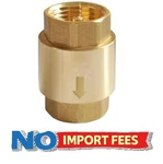 Uenede Solid Brass 34 Inch In-line Spring Check Valve Npt Female Thread One-w. Fixed Price $16.49.