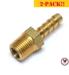 2-pack! New!! 3/16"x1/8" Brass Male Npt Barb Hose Straight Fitting 125-3a. Fixed Price $14.31.