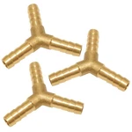Uenede 3pcs Solid Brass 1/4"od Barb Fittings Y 3-way Union 1/4" Barb,. Fixed Price $14.72.