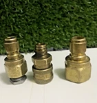 Lot Of 3 Parker Brass Hydraulic Quick Coupling & Nipple Bst-2m Bst-n3 Bst-n4. Fixed Price $14.47.