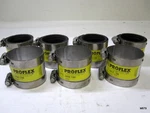 7-qty Proflex Coupling Stainless Steel 1-1/2" 3000-150 (3 Missing Shielding). Fixed Price $34.63.