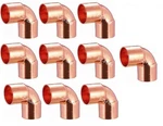 (10pcs) Ez-fluid Plumbing 3/4" C X Lf Short Radius Copper 90 Degree Elbow P.... Fixed Price $32.22.