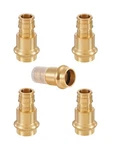 5 Pcs Efield 1 "press X 1" Pex-a Expansion Coupling Brass Fittings, Lead Free. Fixed Price $35.99.