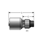 Lot Of 10 Gates Hydraulic Hose Fitting G25120-0606 6g-6mb. Fixed Price $124.88.