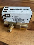 New In Box Mueller Refrigeration A13503 Receiver Valve 3/8 Flare X Mpt. Fixed Price $40.00.