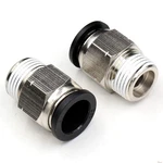 Ceker 1/2" Push To Connect Air Fittings - Pc 1/2 Od X 3/8" Npt, Black. Fixed Price $13.66.