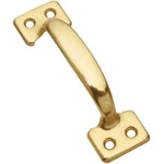 (20)-national V170 4" Bright Brass Window Sash Lift Cabinet Door Drawer N116558. Fixed Price $78.99.