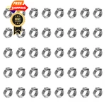 Helifouner 40 Pieces 7-8.7mm 304 Stainless Steel , Silver. Fixed Price $15.99.