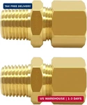 Joywayus 2pcs Brass 1/4" Npt Male X 3/8" Tube Od Compression Pipe Fitting U. Fixed Price $14.68.