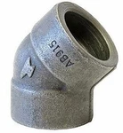 Anvil 0362013401 1" Socket Forged Steel 45-degree Elbow Class 3000. Fixed Price $27.12.