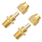 Pronese 2pcs Premium Solid Brass Pneumatics Rubber 3/8x1/4 Mnpt, Gold. Fixed Price $17.50.