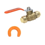 1 Pack Xfitting 1/2" Push Fit Ball Valve W. Removing Clip , Lead Free Brass. Fixed Price $6.99.