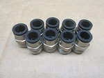 Legris 3175-10-18 Lot Of 9 Push-to-connect Tube Fittings, 10 Mm X 3/8 Thread. Fixed Price $29.99.
