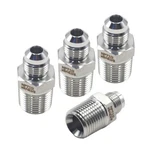 Hfs(r) 4pcs, 1/2" Npt Male To 3/8" Sae Flare Adapter 304 Stainless Steel. Fixed Price $14.00.