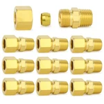 Chillwaves Brass Compression Tube Fitting, 1/4" Od X 1/8" Npt Male Compressio.... Fixed Price $17.06.