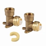 Efield 2 Piece 3/4" Push Fit X 1/2" Female Npt Drop Ear Elbows, Lead Free. Fixed Price $14.99.
