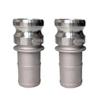 Quafwia 2pc Aluminum Camlock Fittings Part E, Cam & Groovehose 2 Inc.... Fixed Price $28.41.