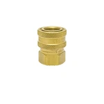 Foster 50fs St Series 1/2" Female Npt Brass Quick Couplers Straight Thru Fst. Fixed Price $15.05.