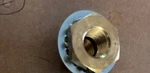 Brass Pipe Fitting, Bulkhead Anchor Tank 3/8" Npt Female Pipe, 1.31". Fixed Price $6.95.