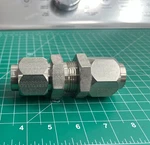 Parker A-lok 1" X Tube Compression Union Coupling Stainless Steel Fitting. Fixed Price $86.62.
