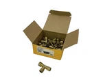 Parker 164ca-4 Brass Compression Tee Fitting, 1/4" Tube O.d. Lot Of 16. Fixed Price $86.44.