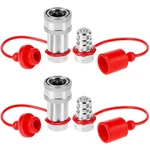 Qwork Hydraulic Quick Connect Couplers, Set Of 2, 3/8" Npt Thread And 3/8".... Fixed Price $28.77.