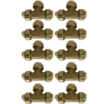 10 Pack Xfitting 1/2" Push Fit Tee Fittings, To Connect Tee, Lead Free. Fixed Price $44.99.