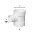 Charlotte 4 In. X 1-1/2 Pvc Dwv Sanitary Tee Reducing. Fixed Price $16.80.