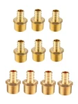 Efield 10pcs 1/2" Pex X Male Npt Adapters Crimp Brass Fittings ,lead Free. Fixed Price $18.99.