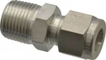 Ham-let 3002005 Tube Connector: 3/8" Mnpt X Compression, 316 Stainless Steel. Fixed Price $26.68.