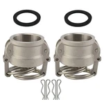 2pcs Cam And Groove Fitting Aluminum Type Dc 1" Dust Cap With Camlock Ga.... Fixed Price $28.11.