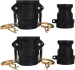 Camlock Fittings 1 Inch Type A & D Polypropylene Cam And Groove Inch, Black. Fixed Price $21.82.