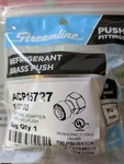 Mueller Streamline Acp15727 1/2" O.d. Refrigerant Push Fitting Flare Adapter. Fixed Price $25.00.