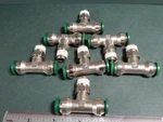 Parker Prestolok W172plp-6-4 1/4 Npt To 3/8 Push Connect (7) Nos Swivel Tees. Fixed Price $40.00.