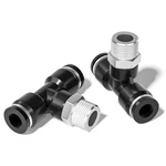 Tailonz Pneumatic Male Branch Tee 1/4 Inch Tube Od X 1/4"od 1/8"mnpt, Black. Fixed Price $23.12.