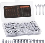 Sae & Metric Zerk Grease Fittings Assortment Kit - 120pcs (1/4", 1/8", M6, M8, M. Fixed Price $28.15.