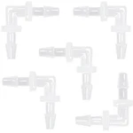 Anptght 3/8" Hose Barb 90 Degree Elbow L Fitting, Equal 3/8 Inch, White. Fixed Price $10.52.