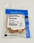 (qty. 5) Mueller Streamline Rp15725 1/4" Acr Copper Press Flare Adapter Sae. Fixed Price $49.99.