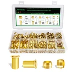 Japtend 460pcs Brass Compression Sleeves Ferrules Inserts Fittings Assortment.... Fixed Price $45.09.