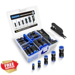 Sweezwon 66pcs Air Hose Fittings Push Connect Quick Kit Tubing Cutter. Fixed Price $20.00.