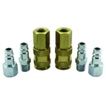 Milton V Style Coupler And Plug Kit,6 Pcs S-217 Brass. Fixed Price $35.54.