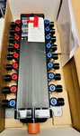 Viega 50250 18-port (8 Hot/10 Cold) 1/2" Manabloc - W/ Port Adapters (open Box). Fixed Price $100.00.