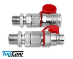 Tl26 5/8" Orfs Flat Face 1/2 Hydraulic Quick Connect Coupler Bulkhead Skid Steer. Fixed Price $83.95.