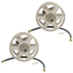 Suncast Swa100 100 Ft. Wall Mount Garden/yard Hose Reel Side Winder (2 Pack). Fixed Price $92.99.