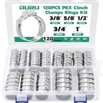 Ouru 120 Pex Crimp Rings Assortment 304 Stainless Steel Clamps 3/8 1/2 3/4 1. Fixed Price $50.42.