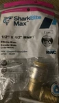 Sharkbite Max 1/2 In. X Push-to-connect Mnpt Brass Elbow Ur280a. Fixed Price $13.70.