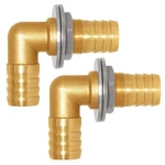 Uenede 2pcs Solid Brass 90 Elbow Barb Bulkhead Fitting 5/8 Od Coup. Fixed Price $38.83.