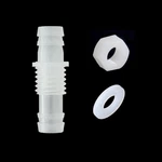 Feelers 3/8" Hose Barb Thru-bulk Bulkhead Fitting Hex Barbed 3/8 Inch, White. Fixed Price $7.14.