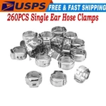 260x Single Ear Hose Clamps 304 Stainless Steel Crimp Clamp Tools Kit. Fixed Price $45.14.
