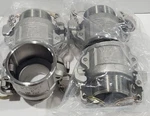 Lot Of 4 New Dixon B200 2" Stainless Steel Cam & Groove Coupling. Fixed Price $100.00.